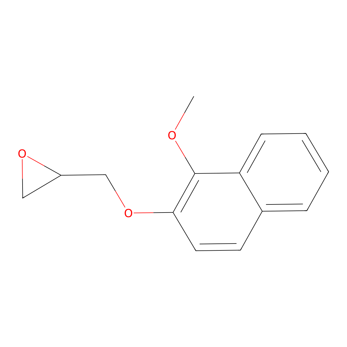 2-{[(1-Methoxynaphthalen-2-yl)oxy]methyl}oxirane molecular structure, CAS 2411280-19-6