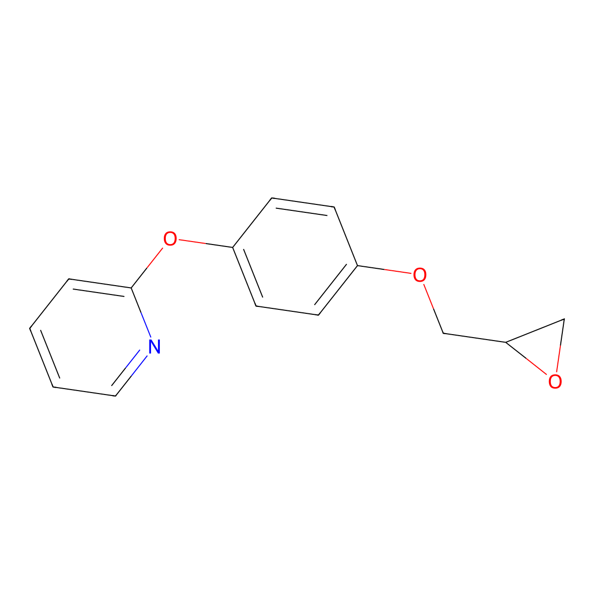 2-{4-[(Oxiran-2-yl)methoxy]phenoxy}pyridine molecular structure, CAS 2411288-51-0