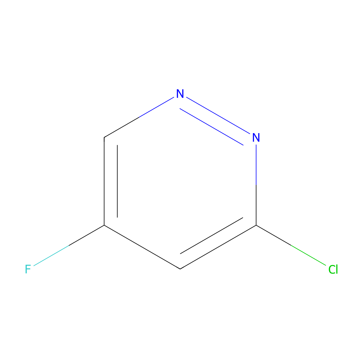 3-Chloro-5-fluoropyridazine molecular structure, CAS 2411299-89-1