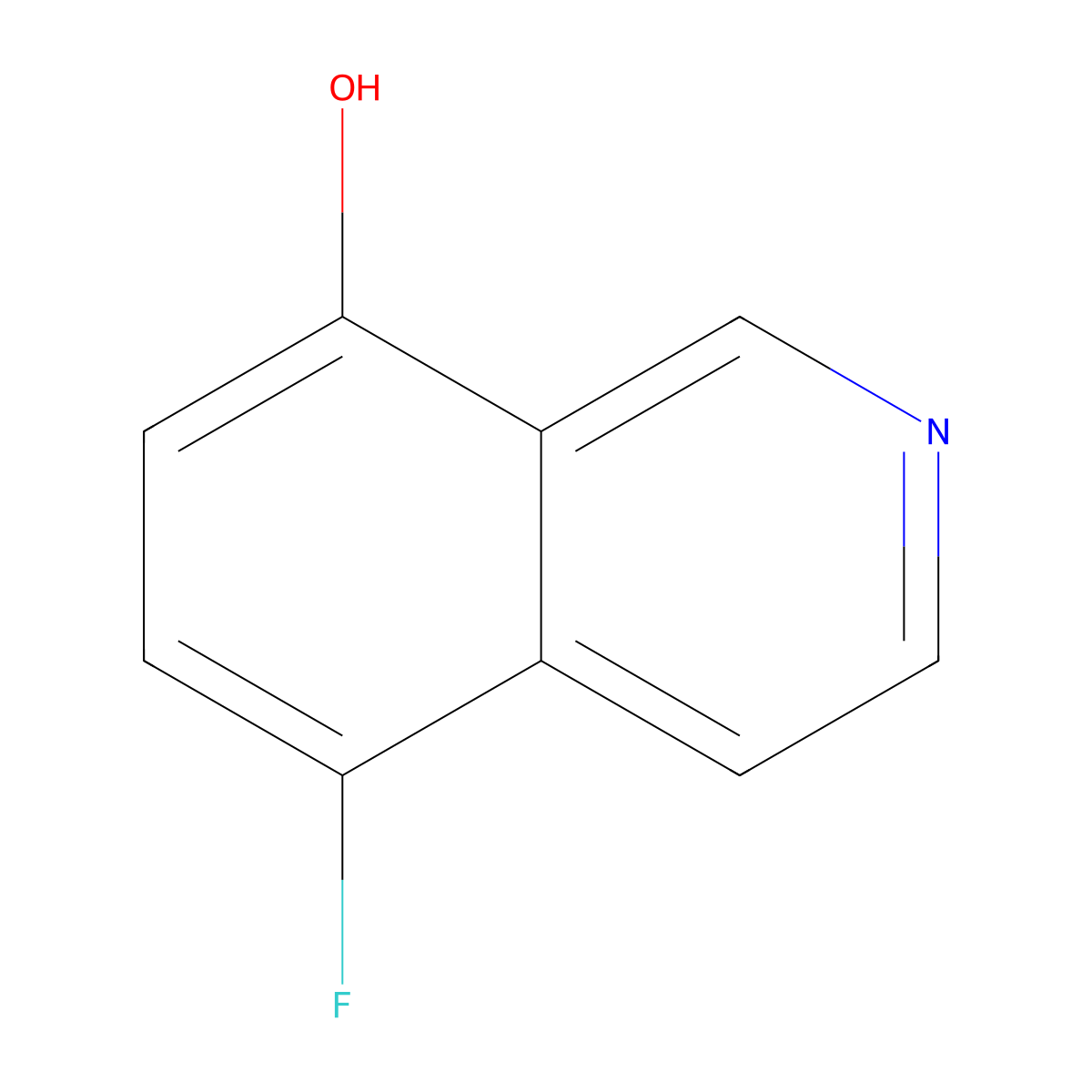 5-Fluoroisoquinolin-8-ol molecular structure, CAS 2411300-62-2