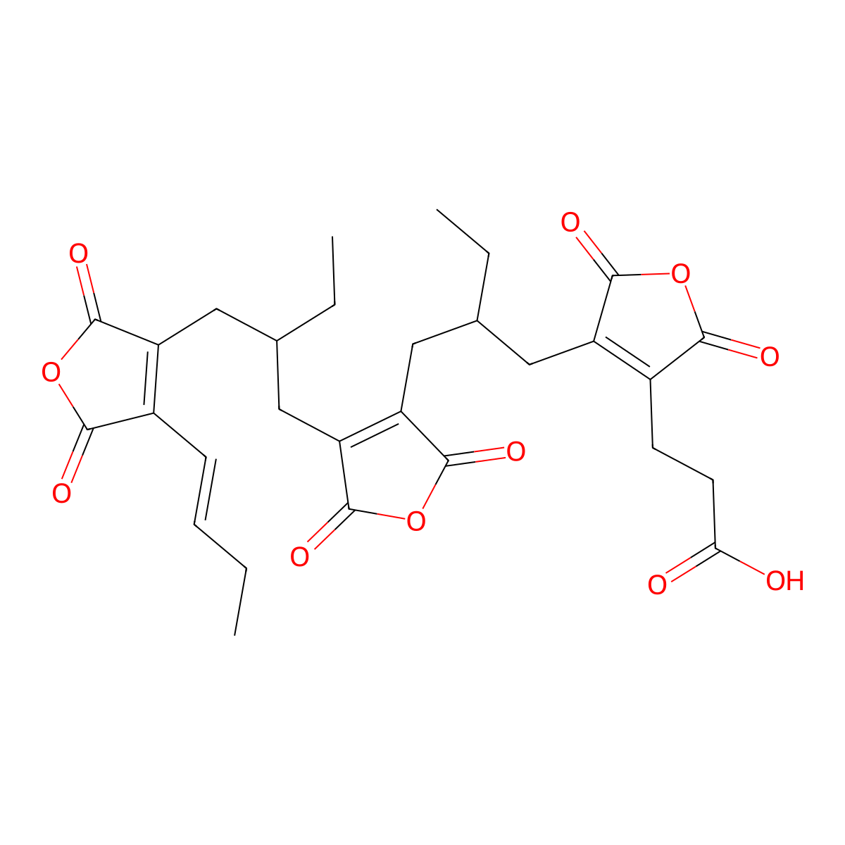 Cordyanhydride B molecular structure, CAS 241131-42-0