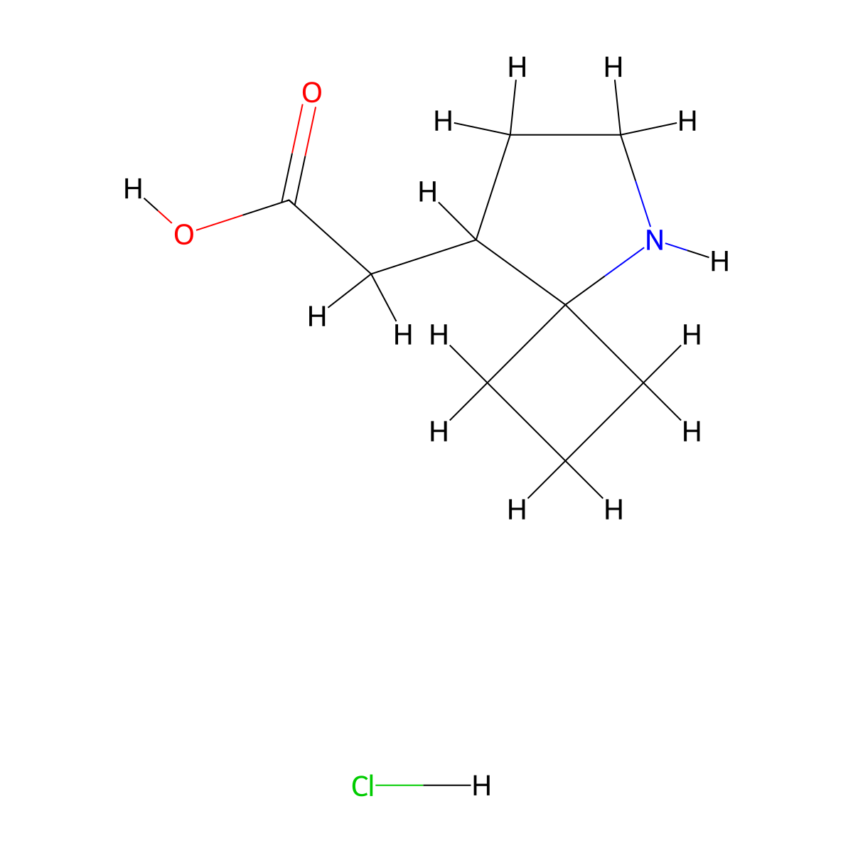 2-{5-Azaspiro[3.4]octan-8-yl}aceticacidhydrochloride molecular structure, CAS 2411310-18-2