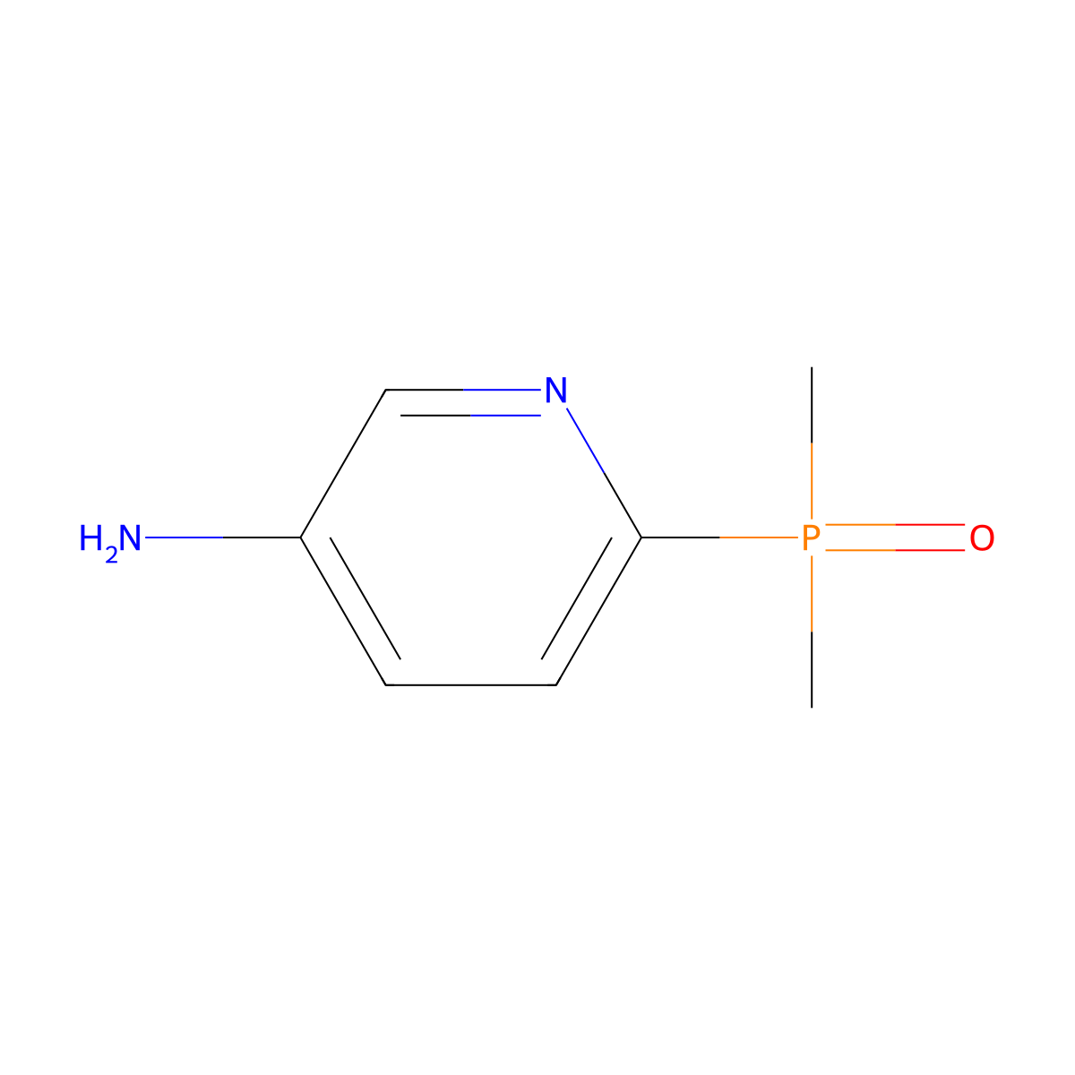 (5-Aminopyridin-2-yl)dimethylphosphine oxide molecular structure, CAS 2411314-70-8