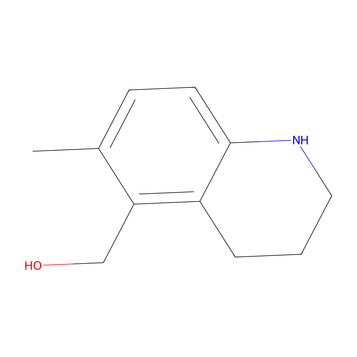 (6-Methyl-1,2,3,4-tetrahydroquinolin-5-yl)methanol molecular structure, CAS 2411315-10-9