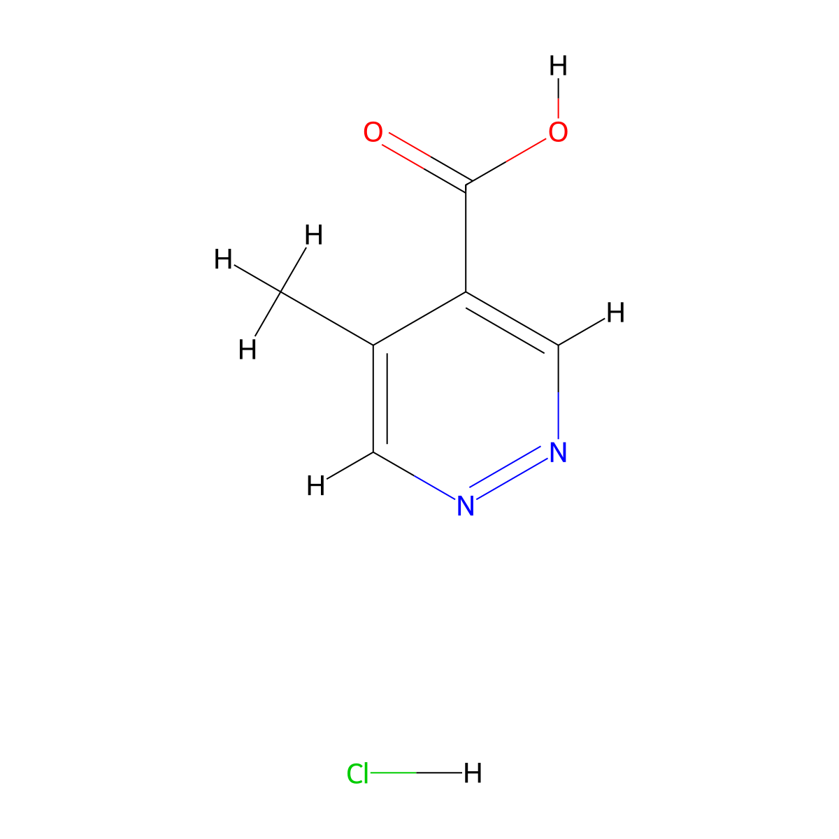 5-Methylpyridazine-4-carboxylic acid hydrochloride molecular structure, CAS 2411319-29-2