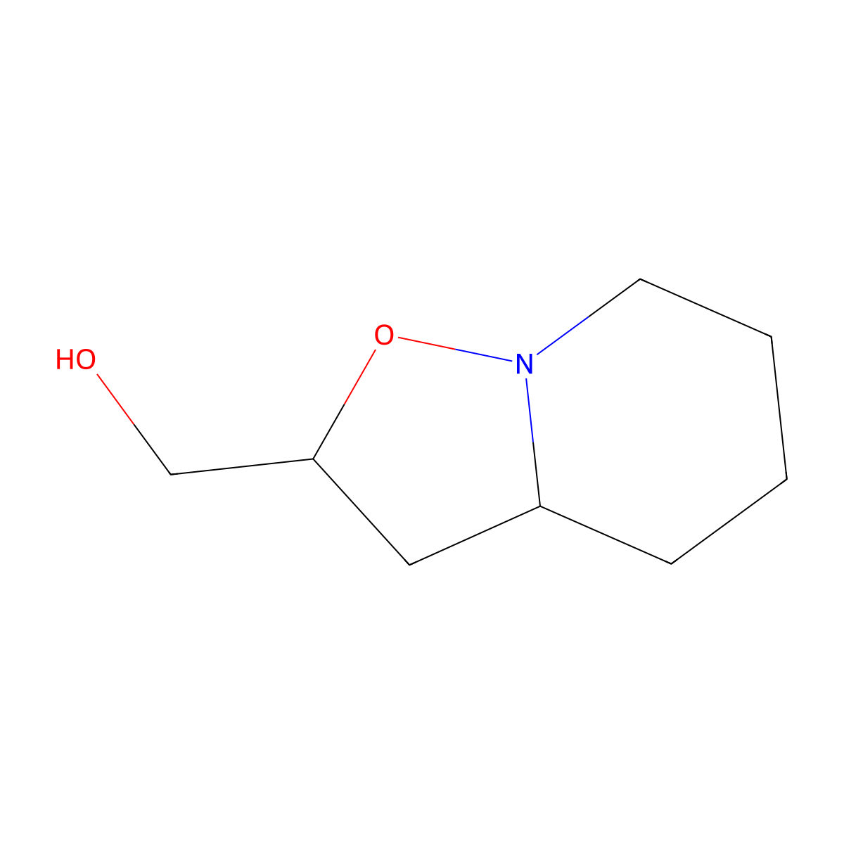 hexahydro-2H-isoxazolo[2,3-a]pyridin-2-ylmethanol molecular structure, CAS 241132-72-9