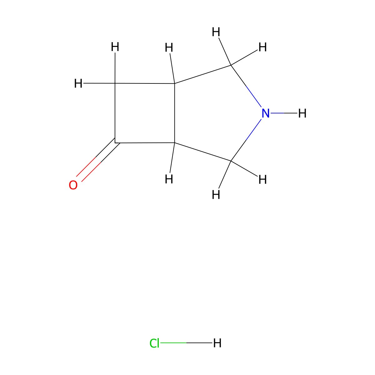 3-Azabicyclo[3.2.0]heptan-6-one hydrochloride molecular structure, CAS 2411365-71-2