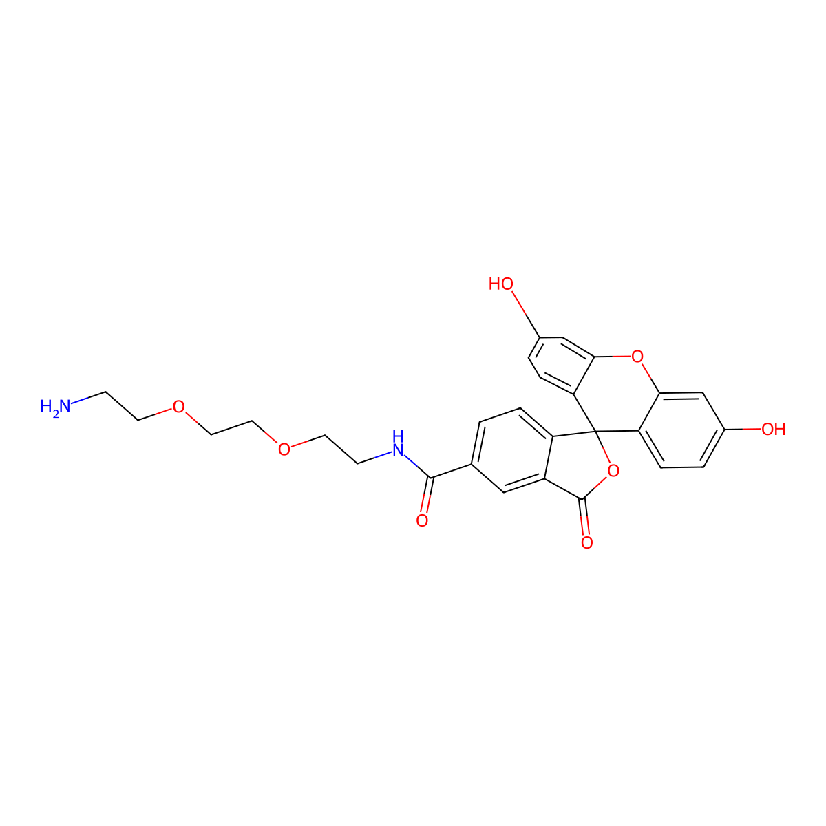 NH2-Peg-fitc molecular structure, CAS 2411381-38-7