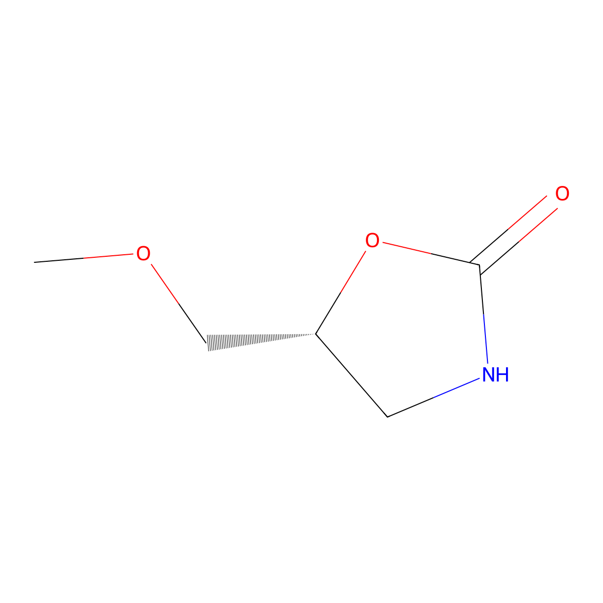 (R)-5-(Methoxymethyl)oxazolidin-2-one molecular structure, CAS 241139-32-2