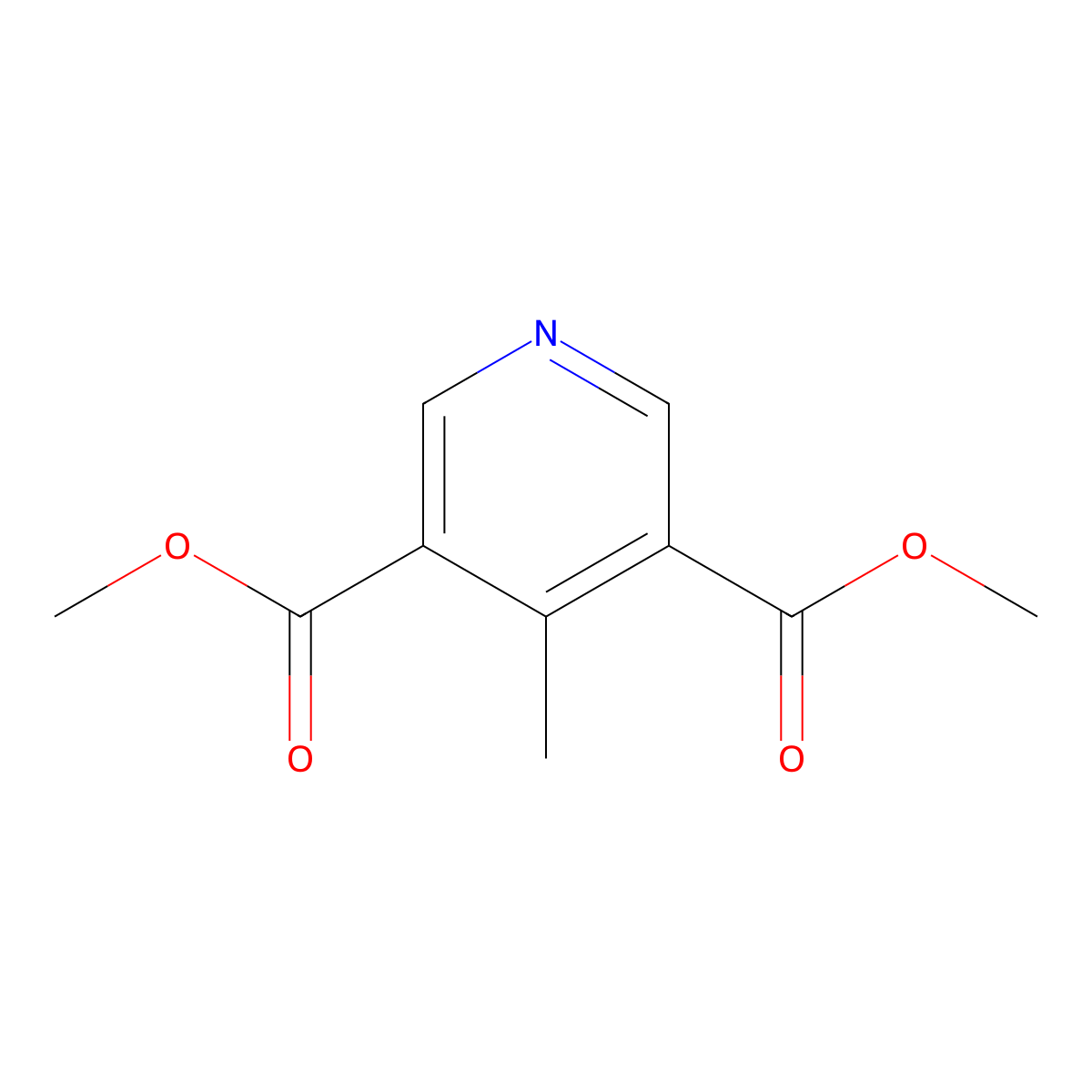 4-Methyl-pyridine-3,5-dicarboxylic acid dimethyl ester molecular structure, CAS 24114-03-2