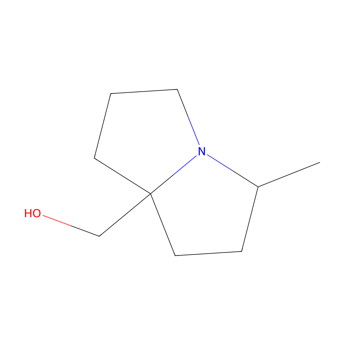 (3-Methyl-1,2,3,5,6,7-hexahydropyrrolizin-8-YL)methanol molecular structure, CAS 2411419-32-2