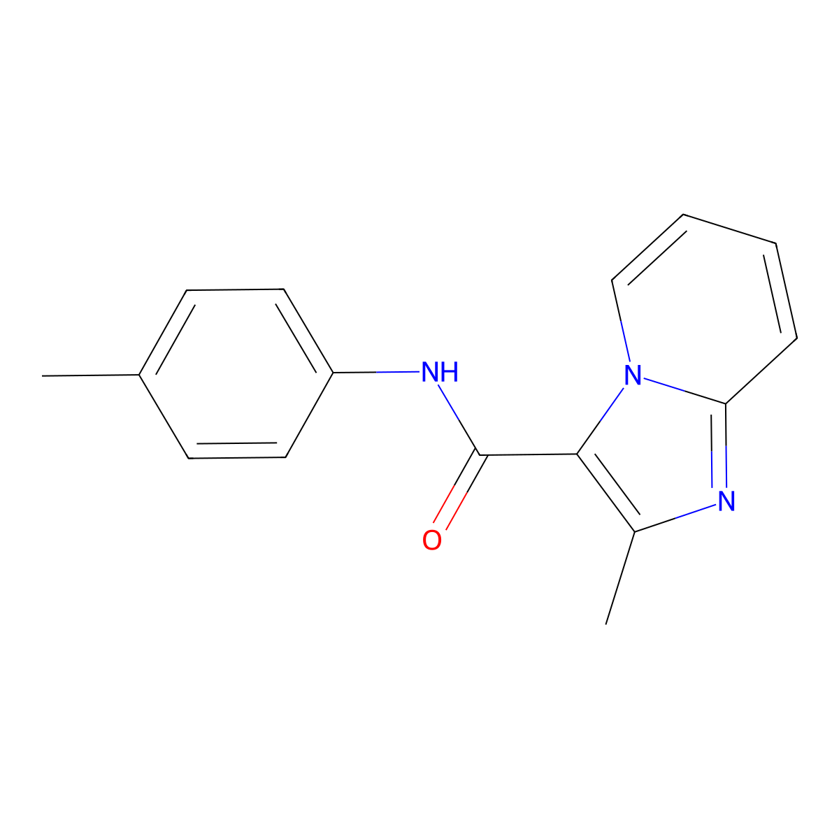 2-methyl-N-(4-methylphenyl)imidazo[1,2-a]pyridine-3-carboxamide molecular structure, CAS 241146-68-9