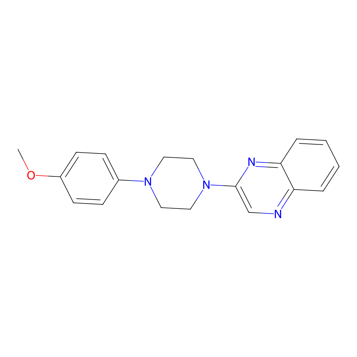 2-[4-(4-Methoxyphenyl)piperazin-1-yl]quinoxaline molecular structure, CAS 241146-75-8