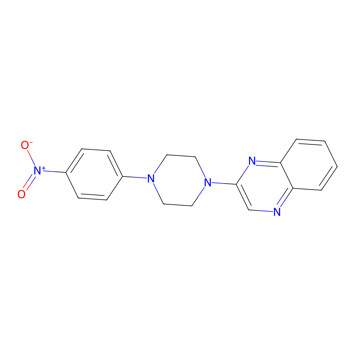 2-[4-(4-Nitrophenyl)piperazin-1-yl]quinoxaline molecular structure, CAS 241146-77-0