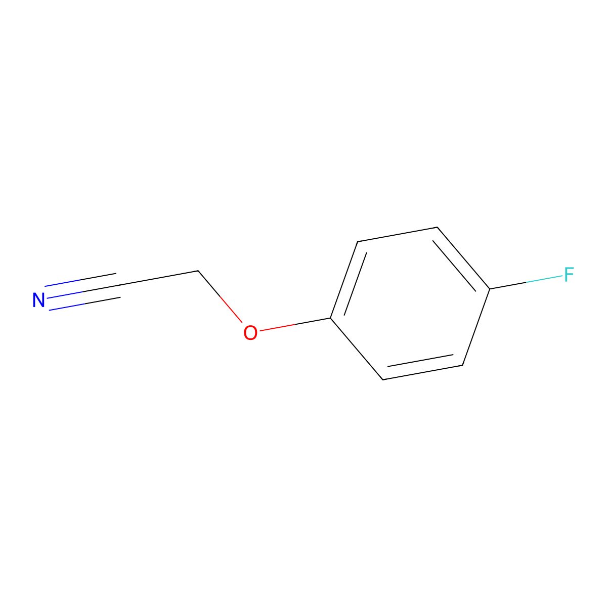 2-(4-Fluorophenoxy)acetonitrile molecular structure, CAS 24115-20-6
