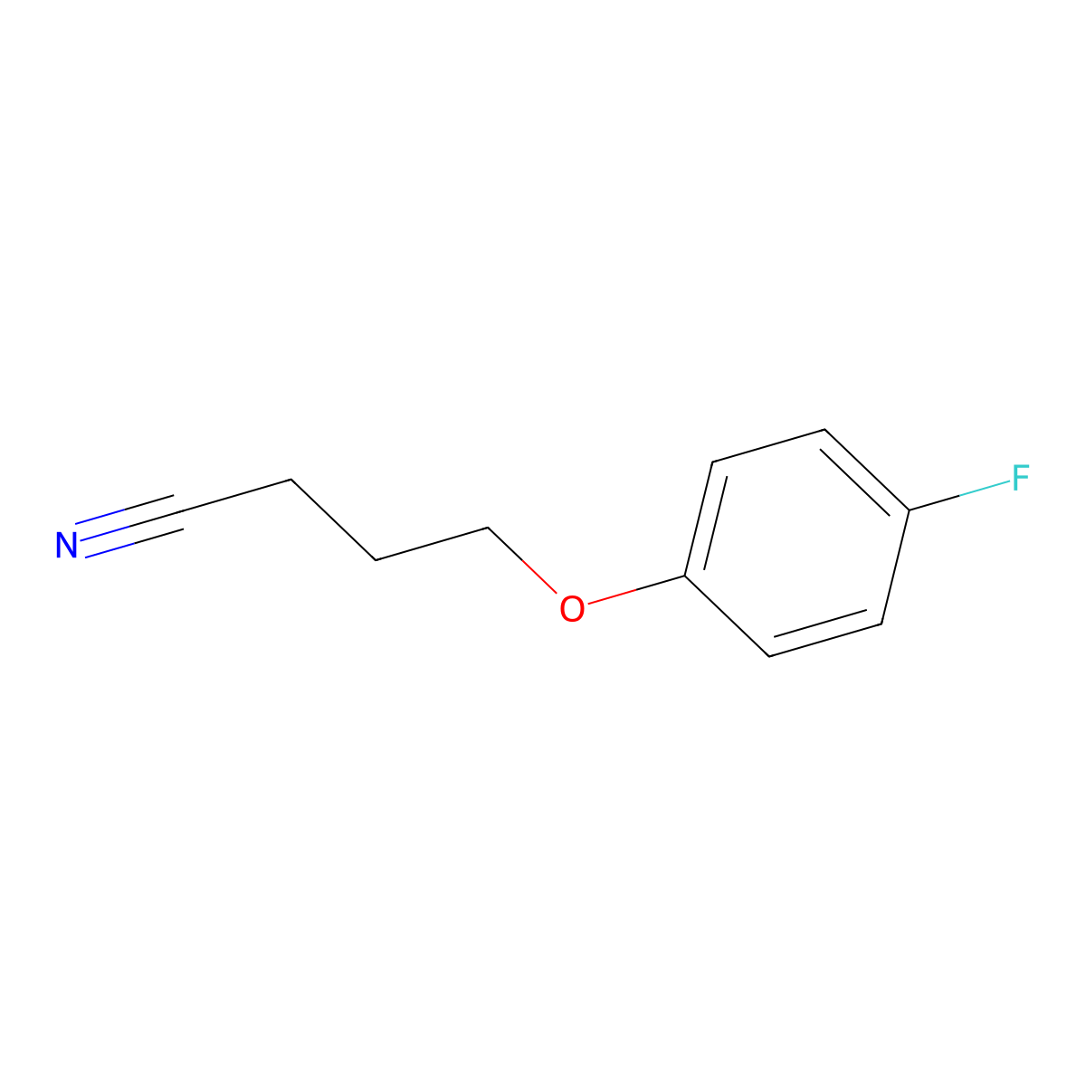 4-(4-Fluorophenoxy)butanenitrile molecular structure, CAS 24115-22-8