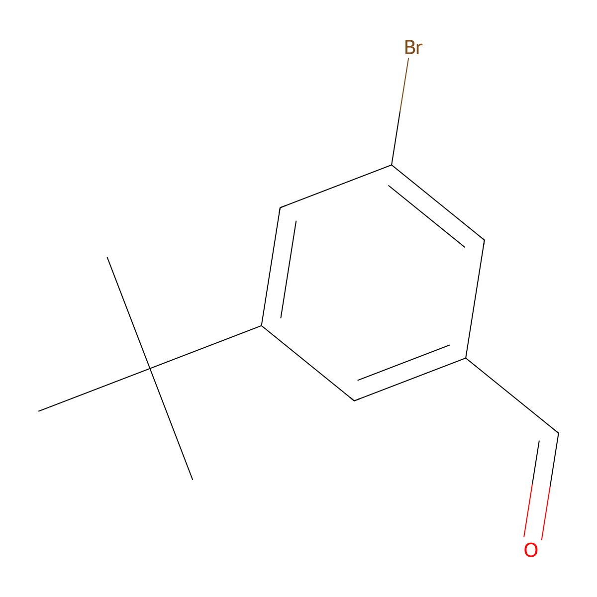 3-Bromo-5-(tert-butyl)benzaldehyde molecular structure, CAS 241155-85-1