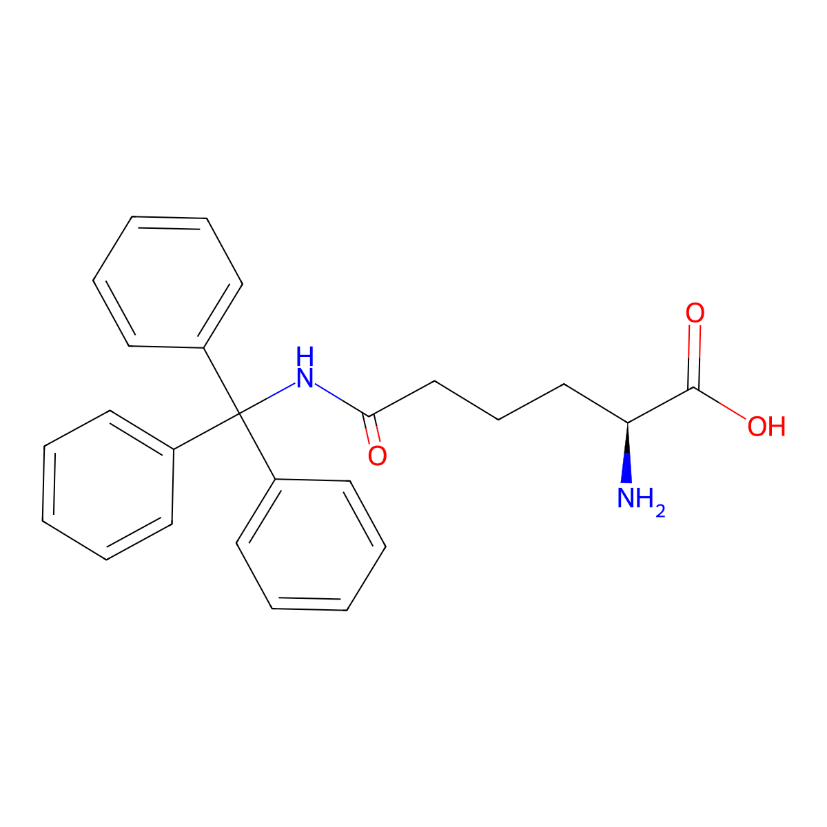 L-Hgn(Trt)-OH molecular structure, CAS 2411590-73-1