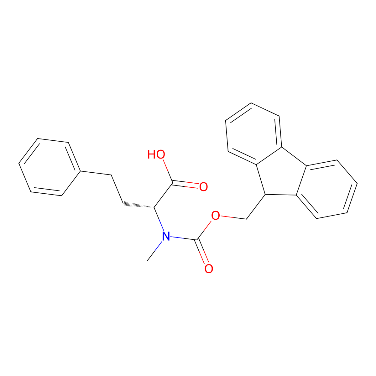 N-Fmoc-N-methyl-D-homophenylalanine molecular structure, CAS 2411590-74-2