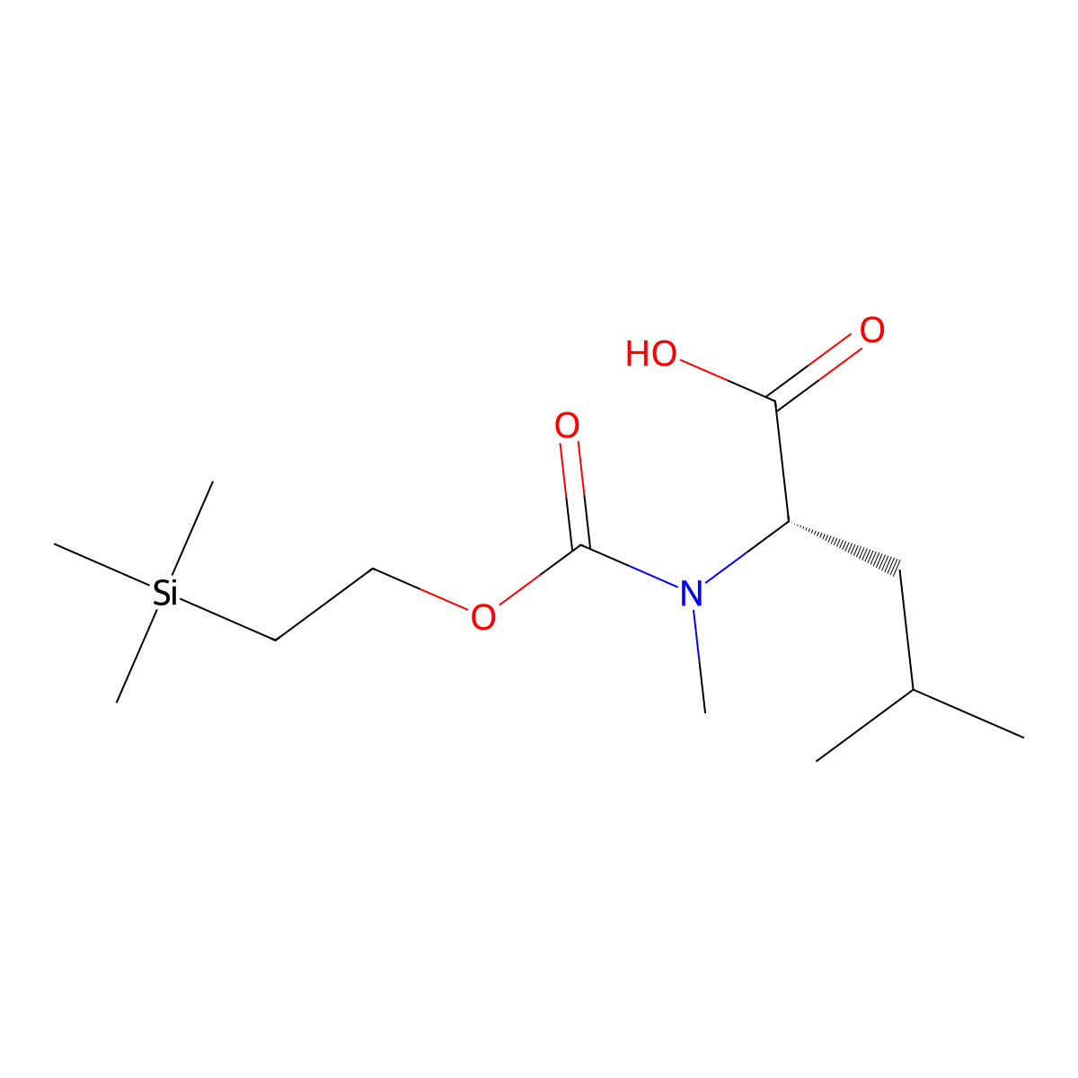 Teoc-MeLeu-OH molecular structure, CAS 2411590-92-4