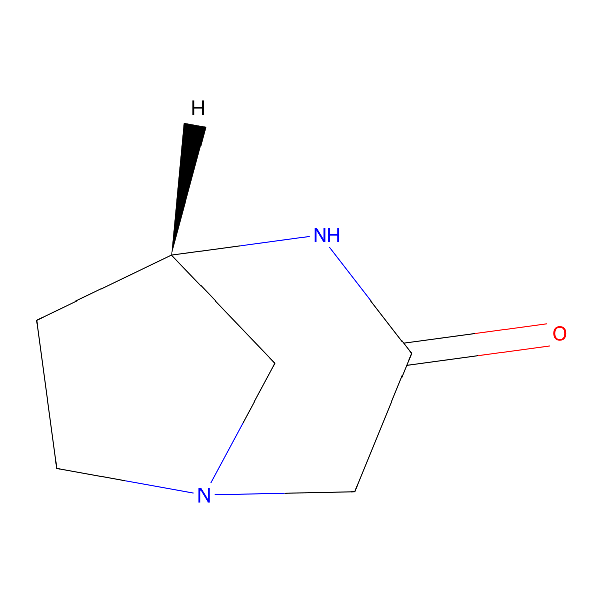 (1R,5S)-1,4-diazabicyclo[3.2.1]octan-3-one molecular structure, CAS 2411591-54-1