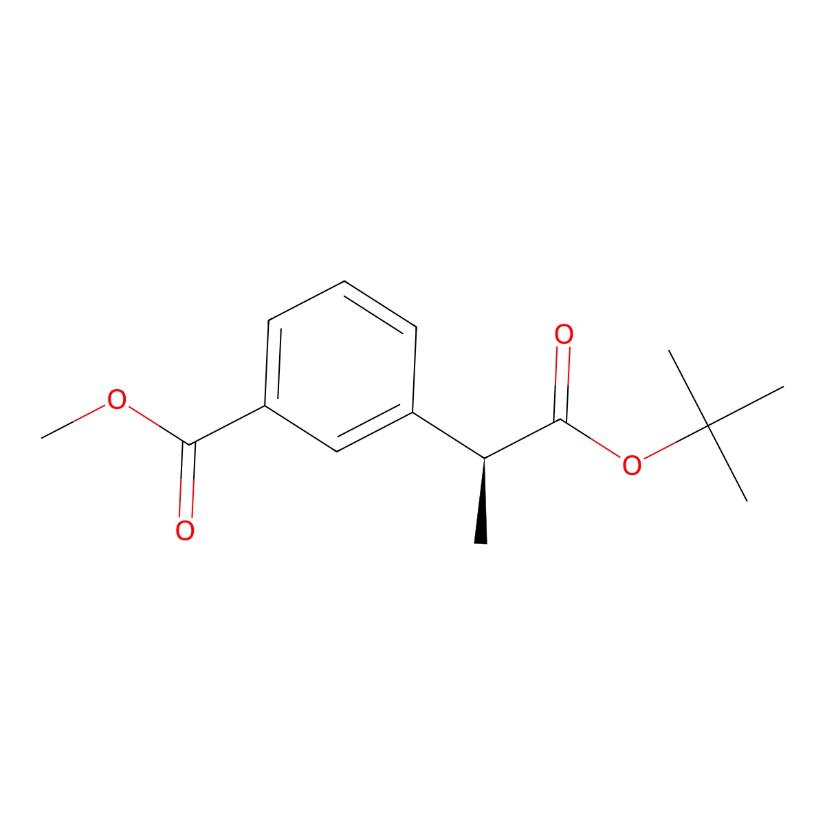 (S)-Methyl 3-(1-(tert-butoxy)-1-oxopropan-2-yl)benzoate molecular structure, CAS 2411591-96-1