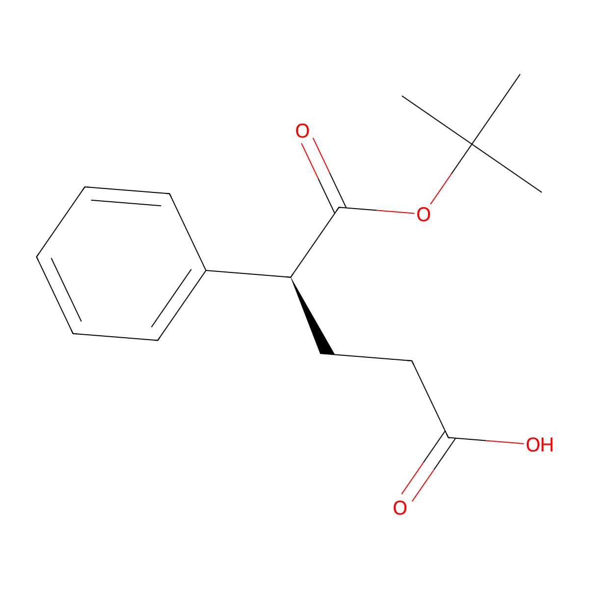 (S)-4-(tert-butoxycarbonyl)-4-phenylbutanoic acid molecular structure, CAS 2411592-24-8