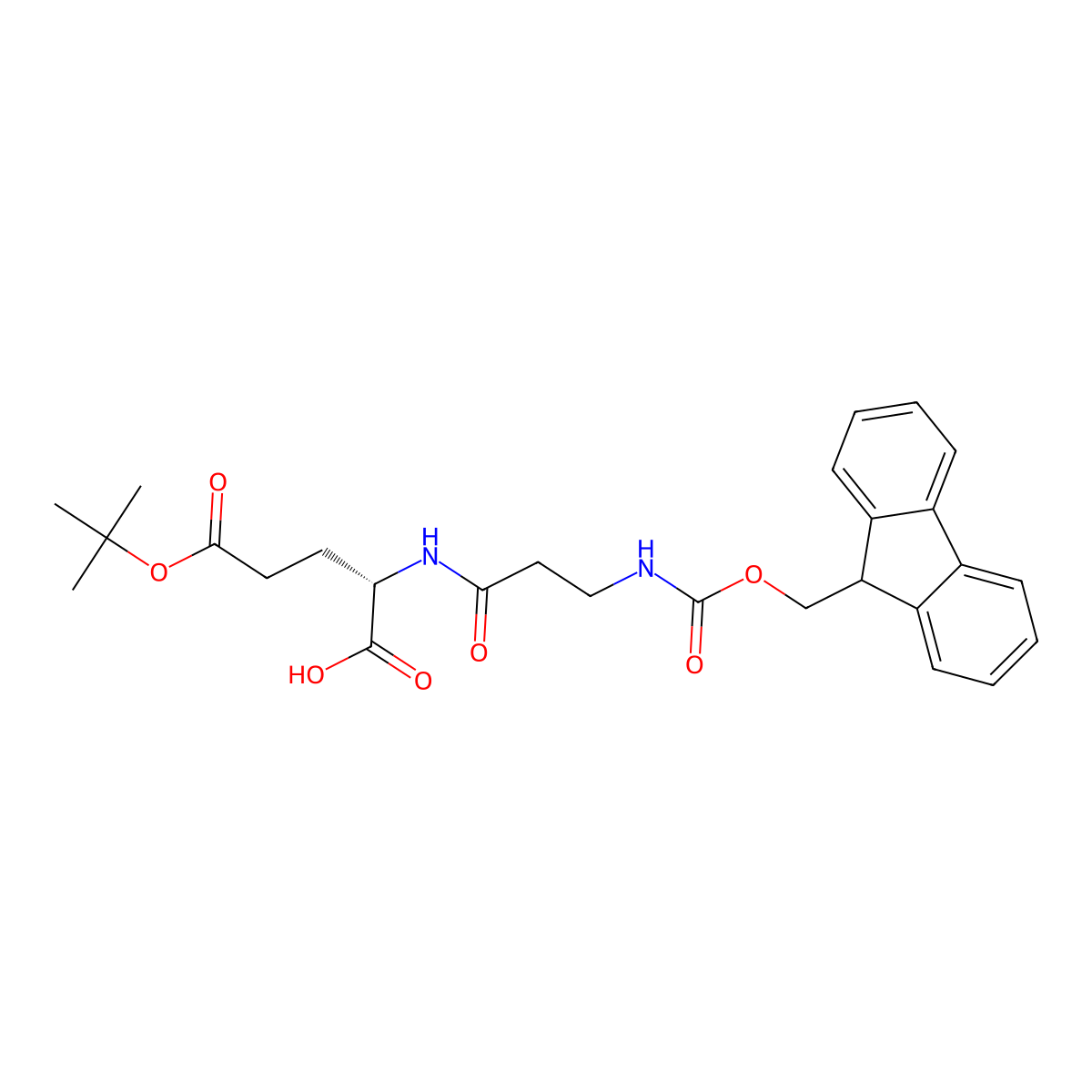 Fmoc-beta-Ala-Glu(OtBu)-OH molecular structure, CAS 2411592-43-1