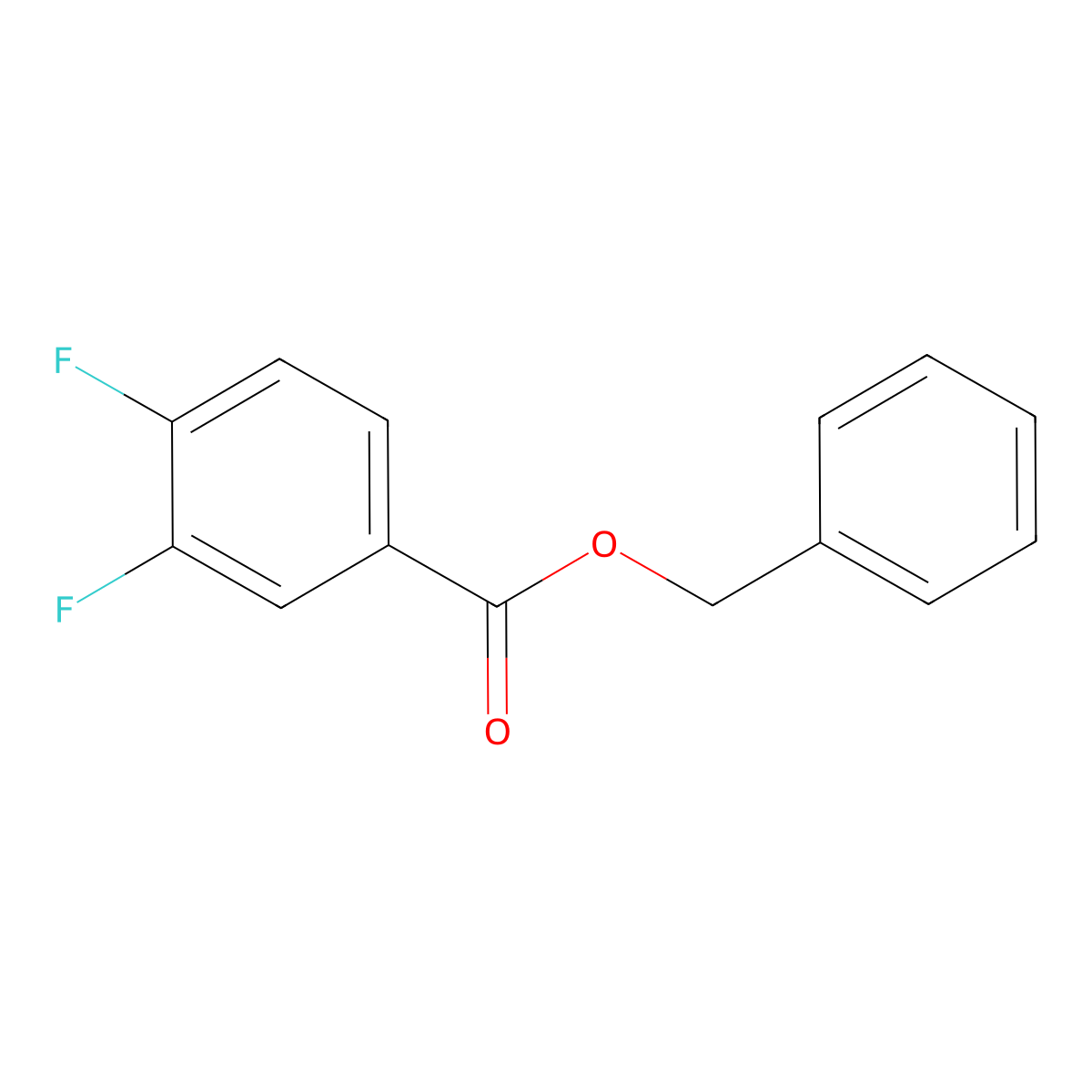 Benzyl 3,4-difluorobenzoate molecular structure, CAS 241160-17-8