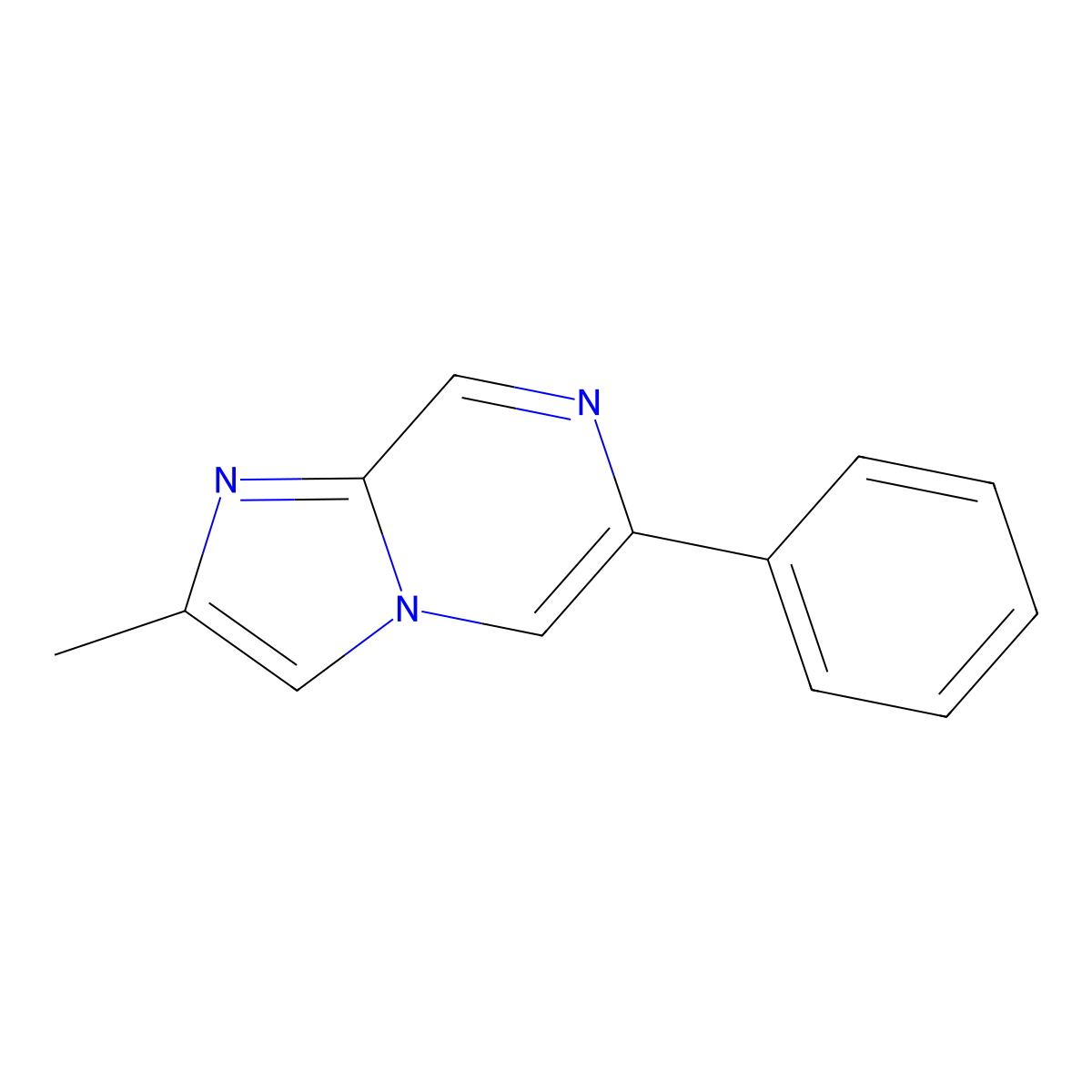 2-Methyl-6-phenylimidazo[1,2-a]pyrazine molecular structure, CAS 2411634-23-4