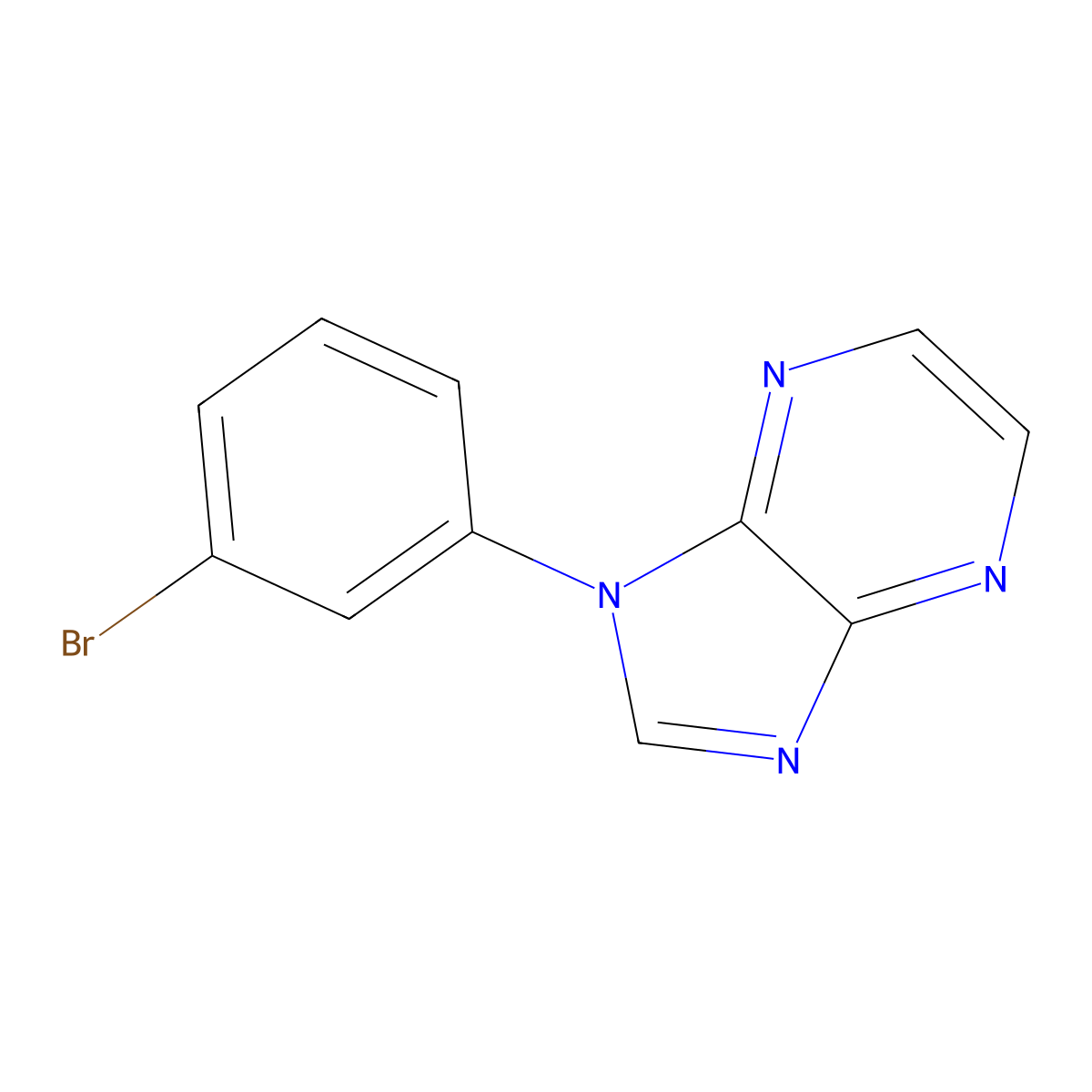 1-(3-Bromophenyl)-1H-imidazo[4,5-b]pyrazine molecular structure, CAS 2411634-40-5