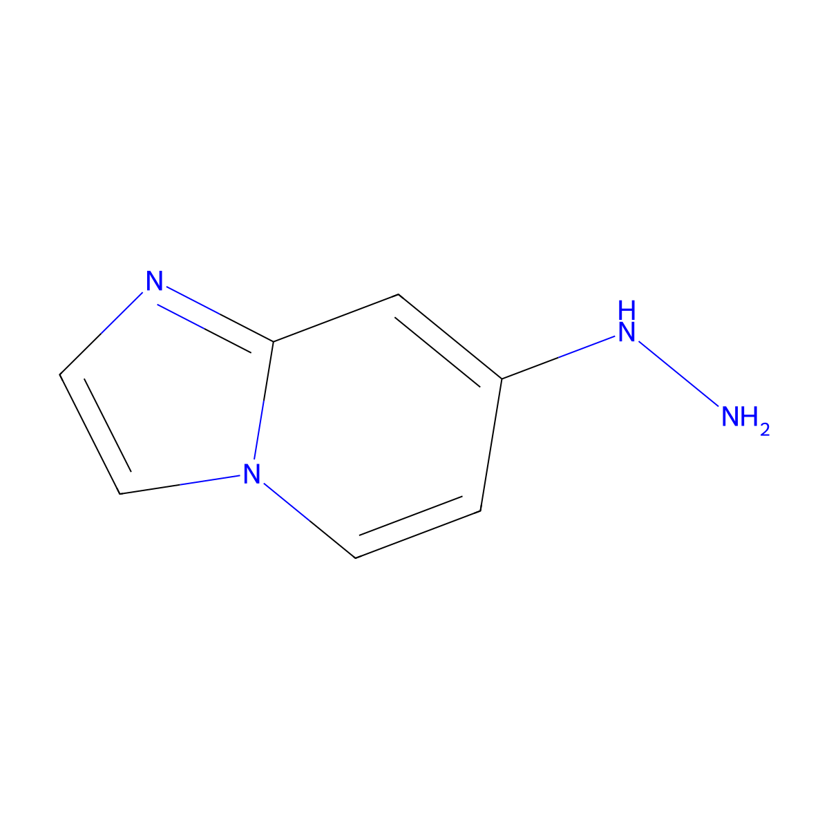 7-Hydrazinylimidazo[1,2-a]pyridine molecular structure, CAS 2411635-90-8