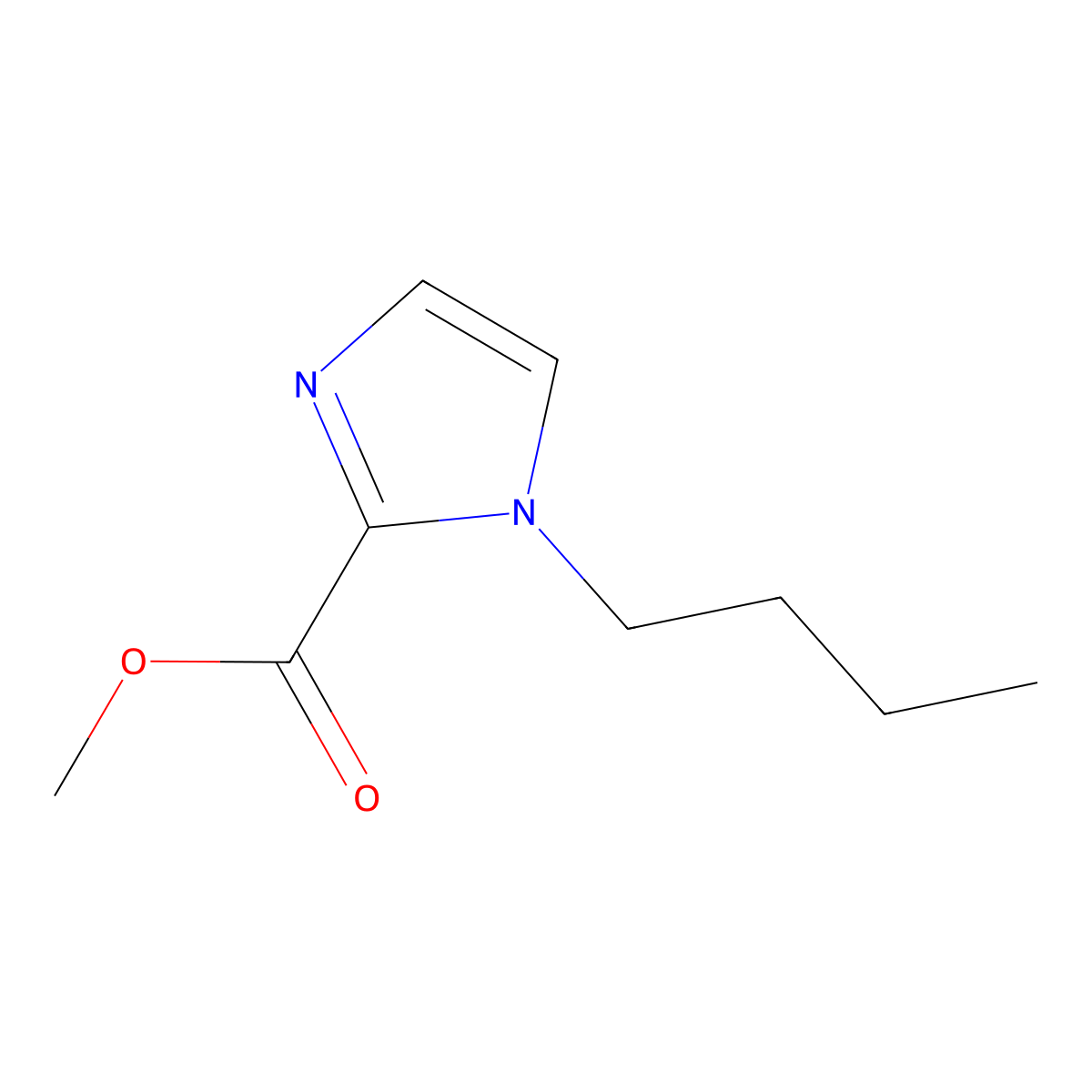 methyl 1-butyl-1H-imidazole-2-carboxylate molecular structure, CAS 2411636-03-6