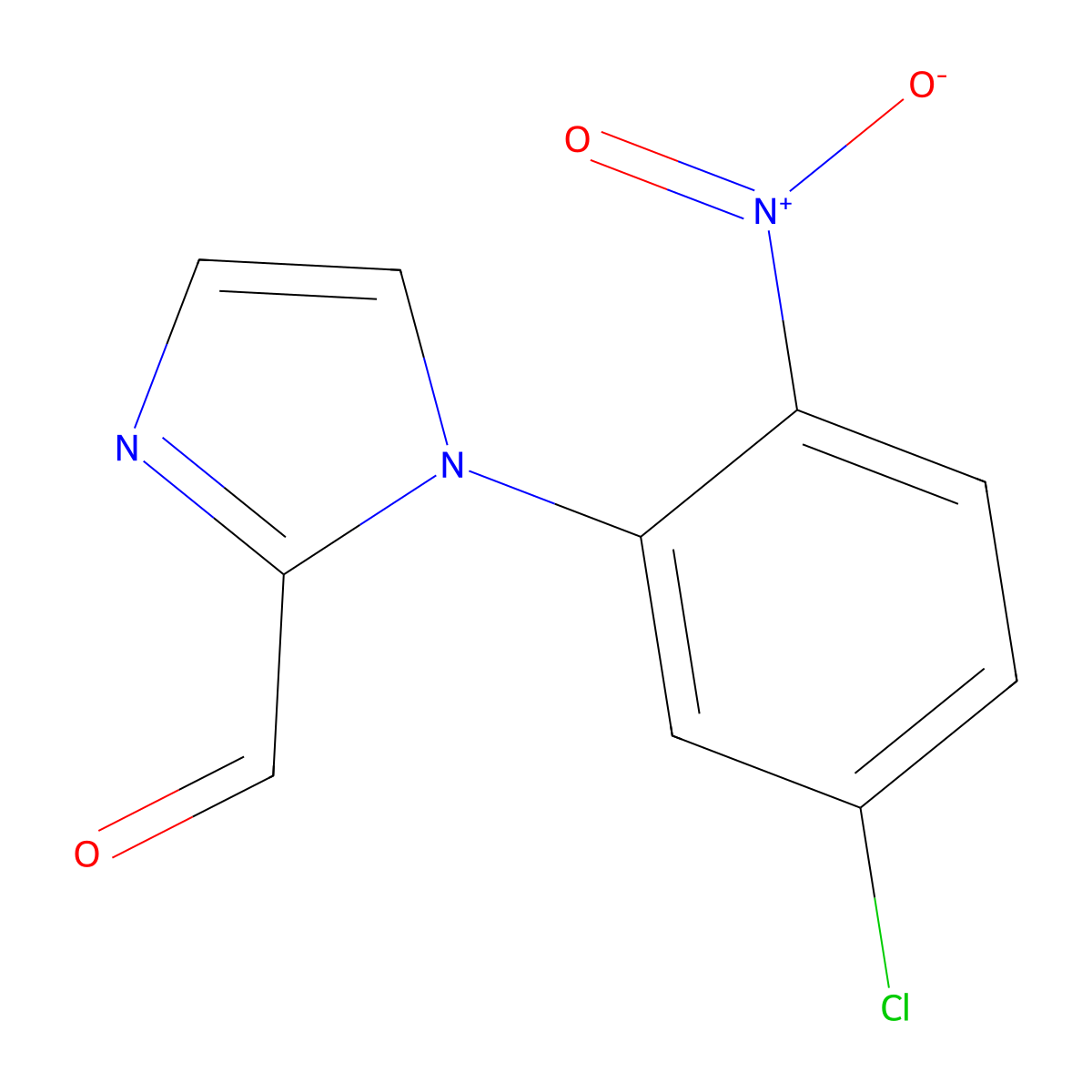1-(5-Chloro-2-nitrophenyl)-1H-imidazole-2-carbaldehyde molecular structure, CAS 2411636-10-5