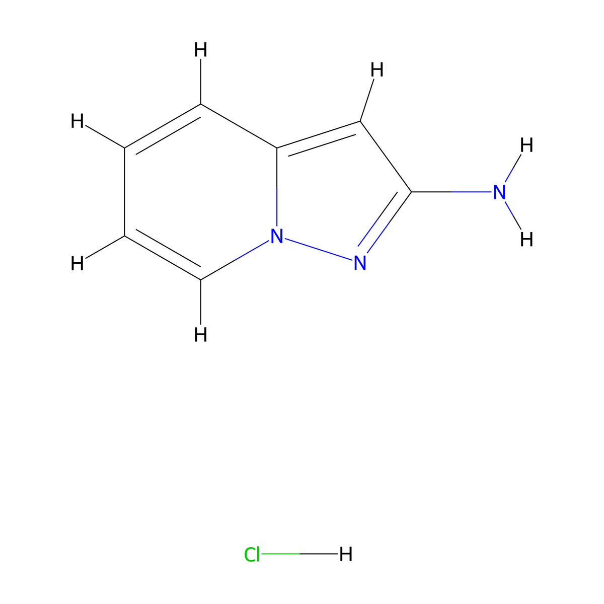 Pyrazolo[1,5-a]pyridin-2-amine hydrochloride molecular structure, CAS 2411637-38-0