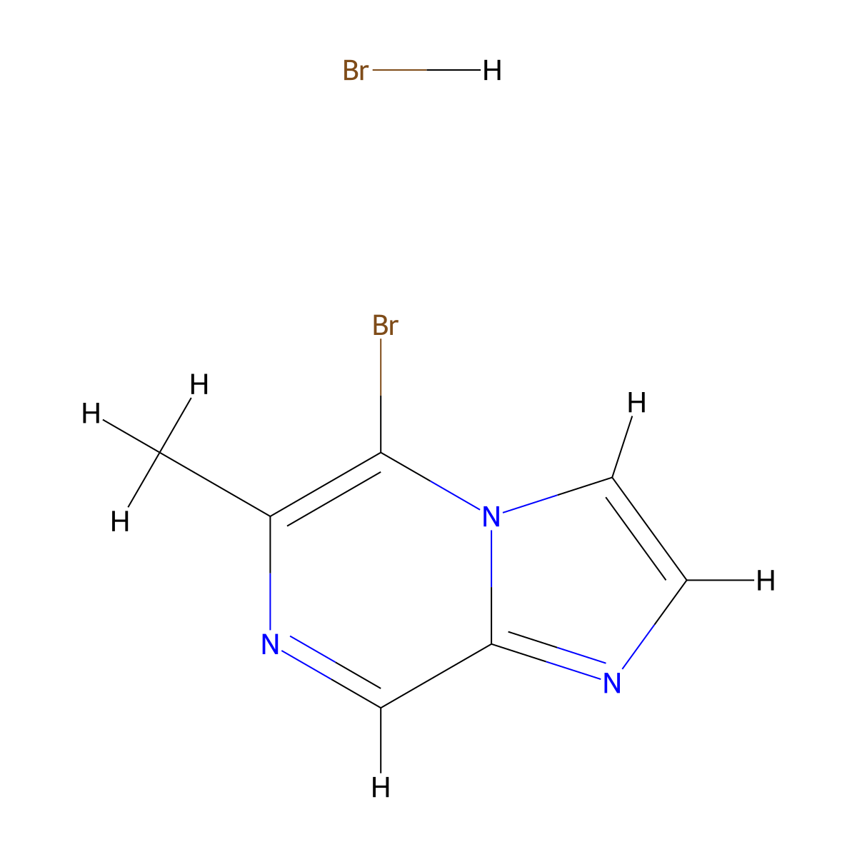 5-Bromo-6-methylimidazo[1,2-a]pyrazine hydrobromide molecular structure, CAS 2411637-60-8
