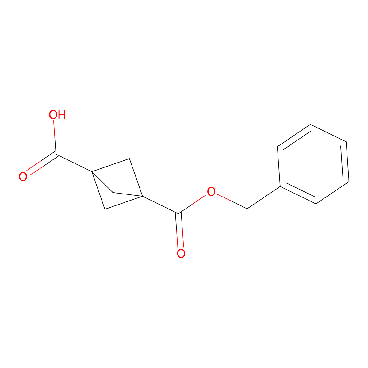 3-((Benzyloxy)carbonyl)bicyclo[1.1.1]pentane-1-carboxylic acid molecular structure, CAS 2411639-26-2