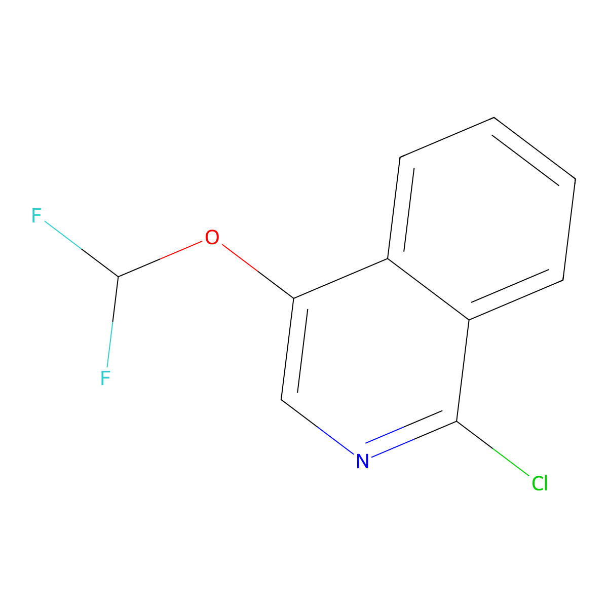 1-Chloro-4-(difluoromethoxy)isoquinoline molecular structure, CAS 2411640-07-6