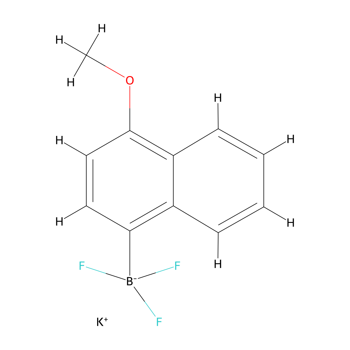 Potassium (4-methoxynaphthalen-1-yl)trifluoroborate molecular structure, CAS 2411713-93-2