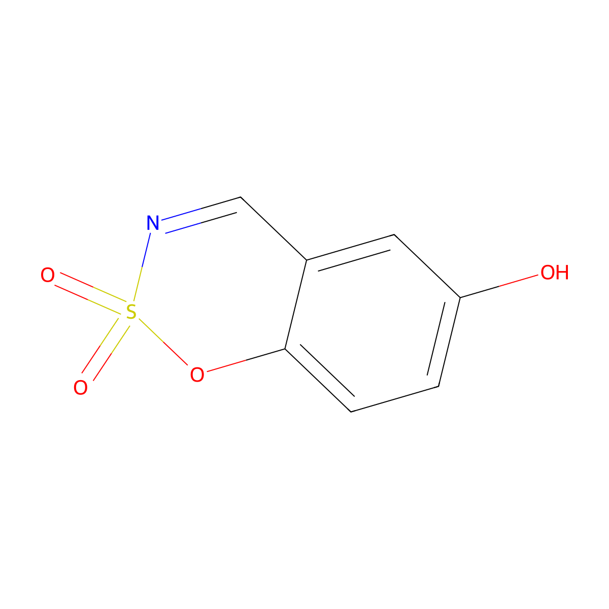 6-Hydroxybenzo[E][1,2,3]oxathiazine 2,2-dioxide molecular structure, CAS 2411815-38-6