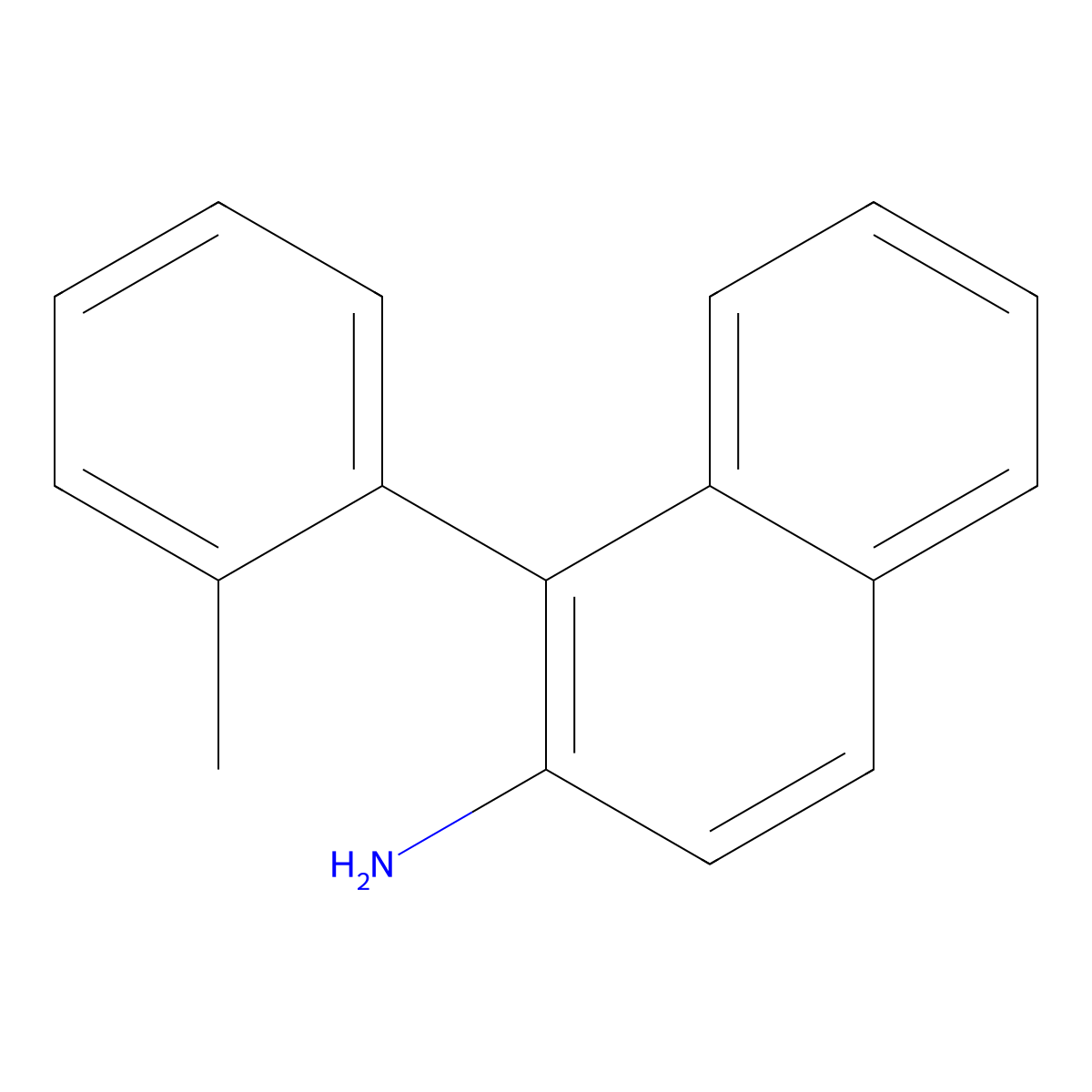 1-(o-Tolyl)naphthalen-2-amine molecular structure, CAS 2411847-22-6