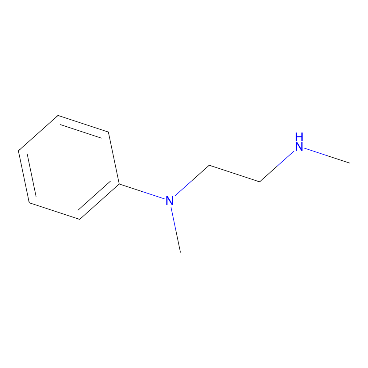 N-methyl-N-[2-(methylamino)ethyl]aniline molecular structure, CAS 2412-49-9