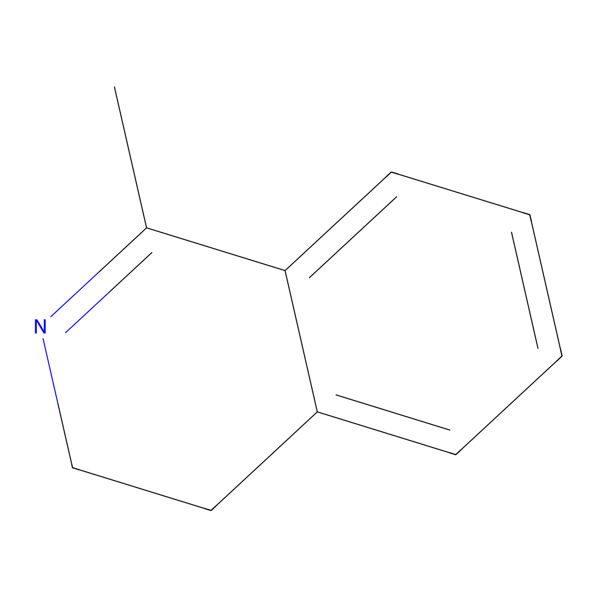 1-Methyl-3,4-dihydroisoquinoline molecular structure, CAS 2412-58-0