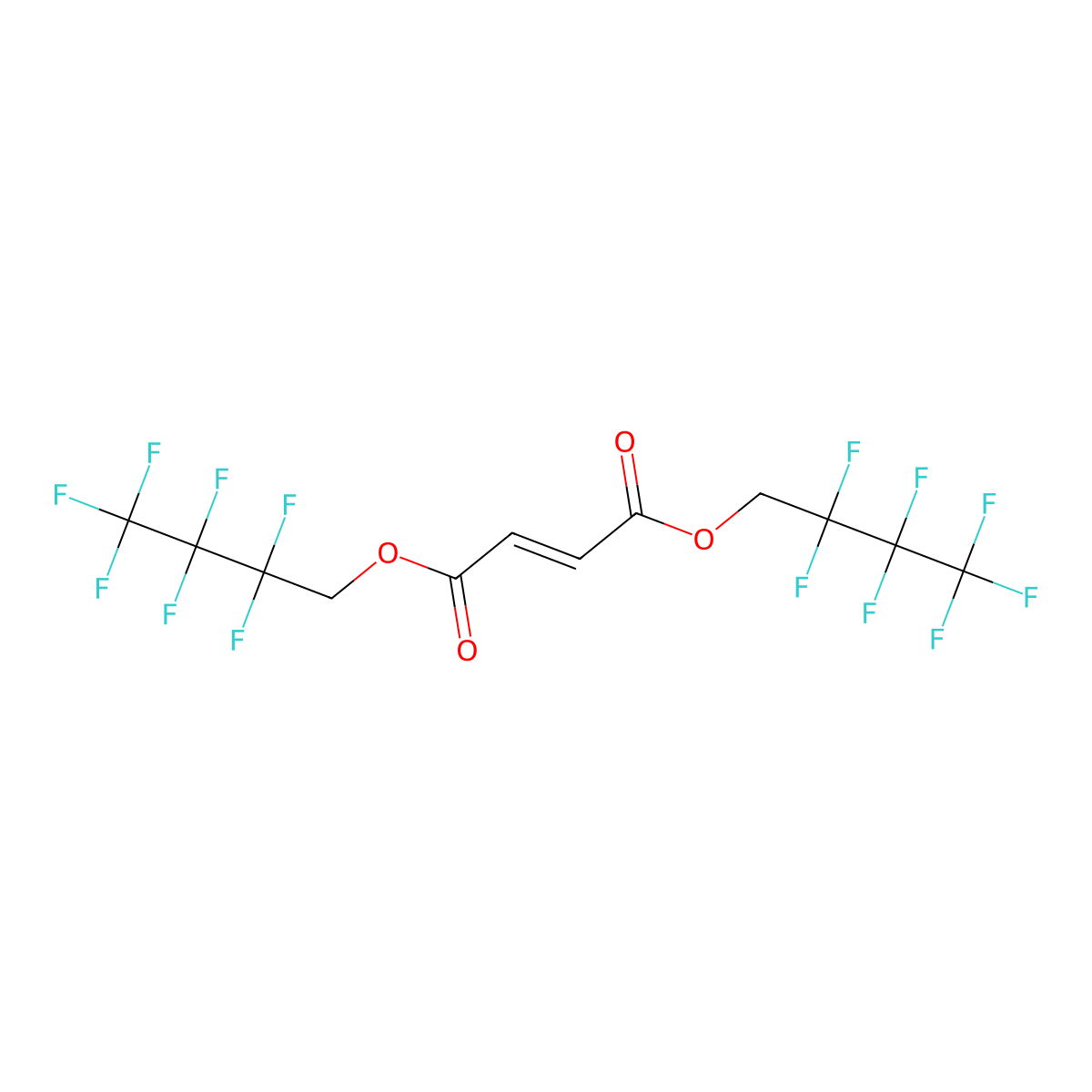 Bis(1H,1H-perfluorobutyl)fumarate molecular structure, CAS 24120-17-0