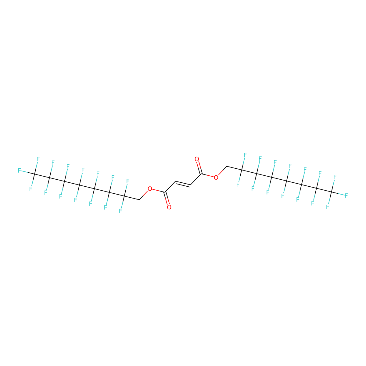Bis(1H,1H-perfluorooctyl)fumarate molecular structure, CAS 24120-18-1