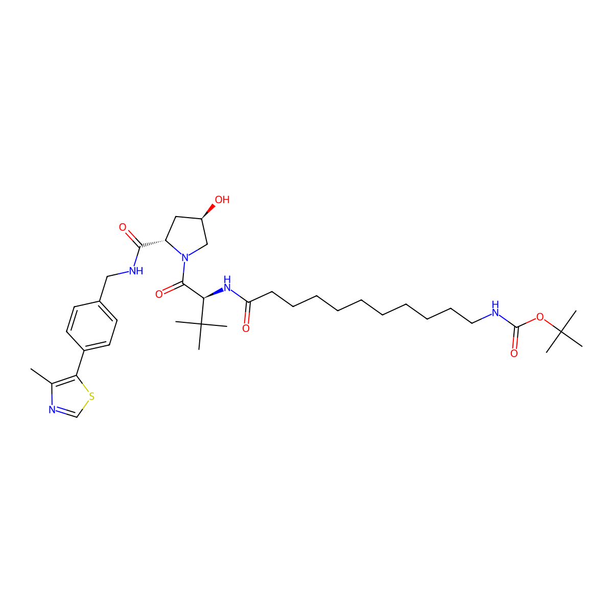 (S,R,S)-AHPC-C10-NHBoc molecular structure, CAS 2412055-13-9