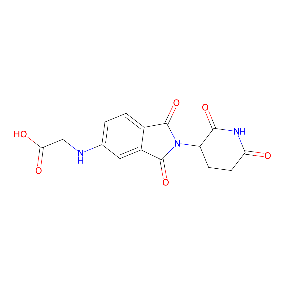 2-{[2-(2,6-dioxopiperidin-3-yl)-1,3-dioxo-2,3-dihydro-1H-isoindol-5-yl]amino}acetic acid molecular structure, CAS 2412056-27-8