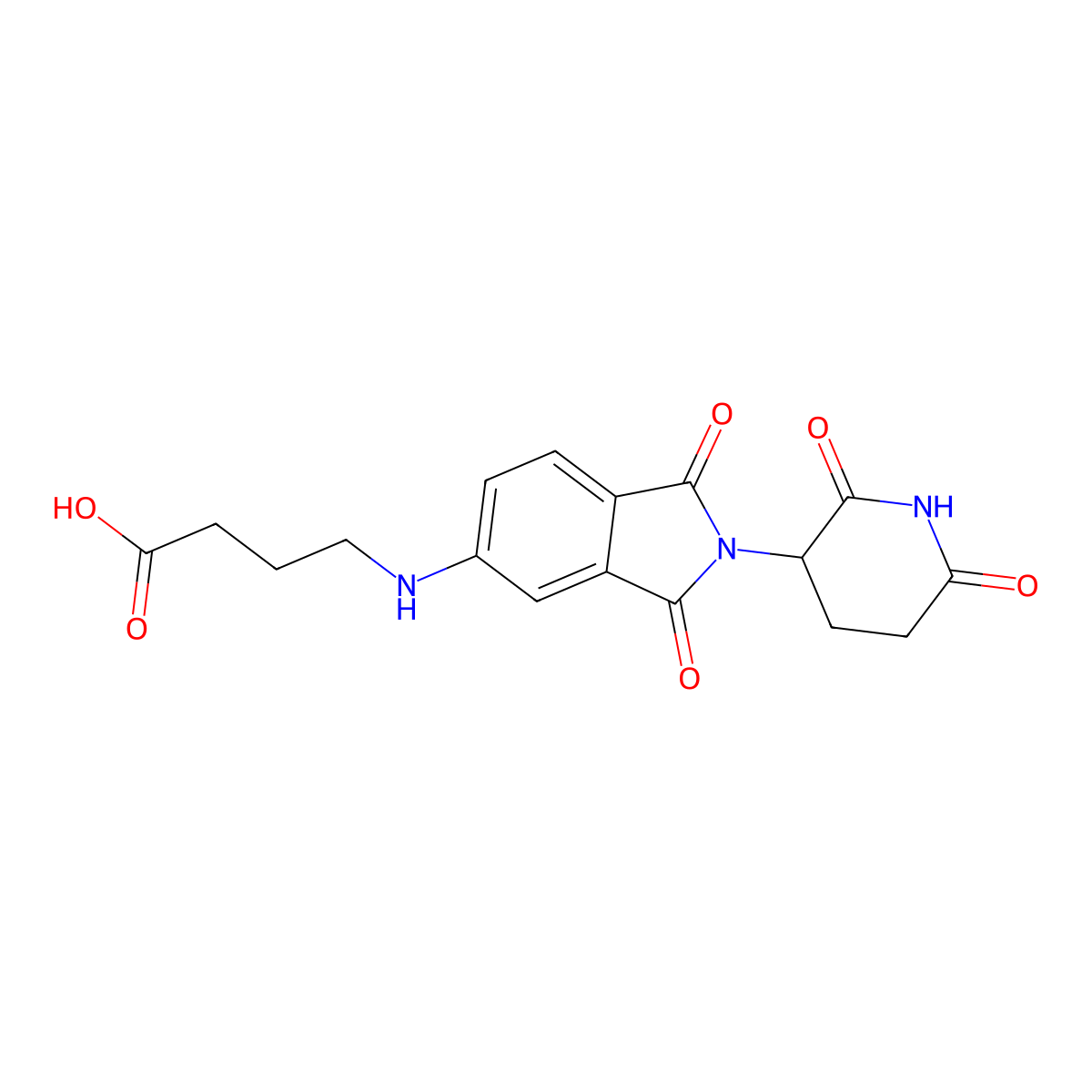 4-((2-(2,6-Dioxopiperidin-3-yl)-1,3-dioxoisoindolin-5-yl)amino)butanoic acid molecular structure, CAS 2412056-31-4