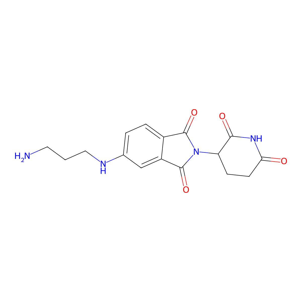 5-[(3-aminopropyl)amino]-2-(2,6-dioxopiperidin-3-yl)-2,3-dihydro-1H-isoindole-1,3-dione molecular structure, CAS 2412056-37-0