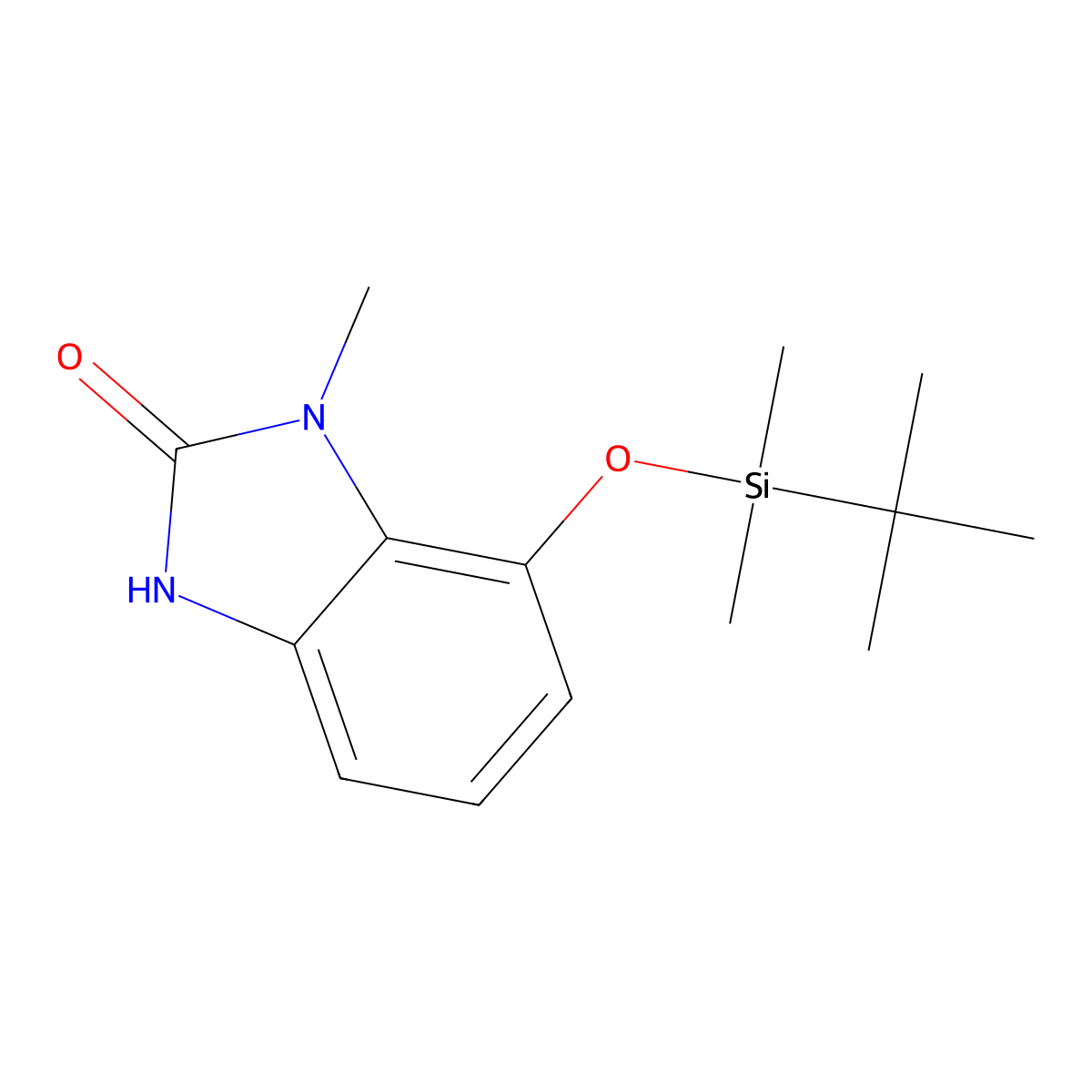 7-((tert-butyldimethylsilyl)oxy)-1-methyl-1,3-dihydro-2H-benzo[d]imidazol-2-one molecular structure, CAS 2412058-99-0